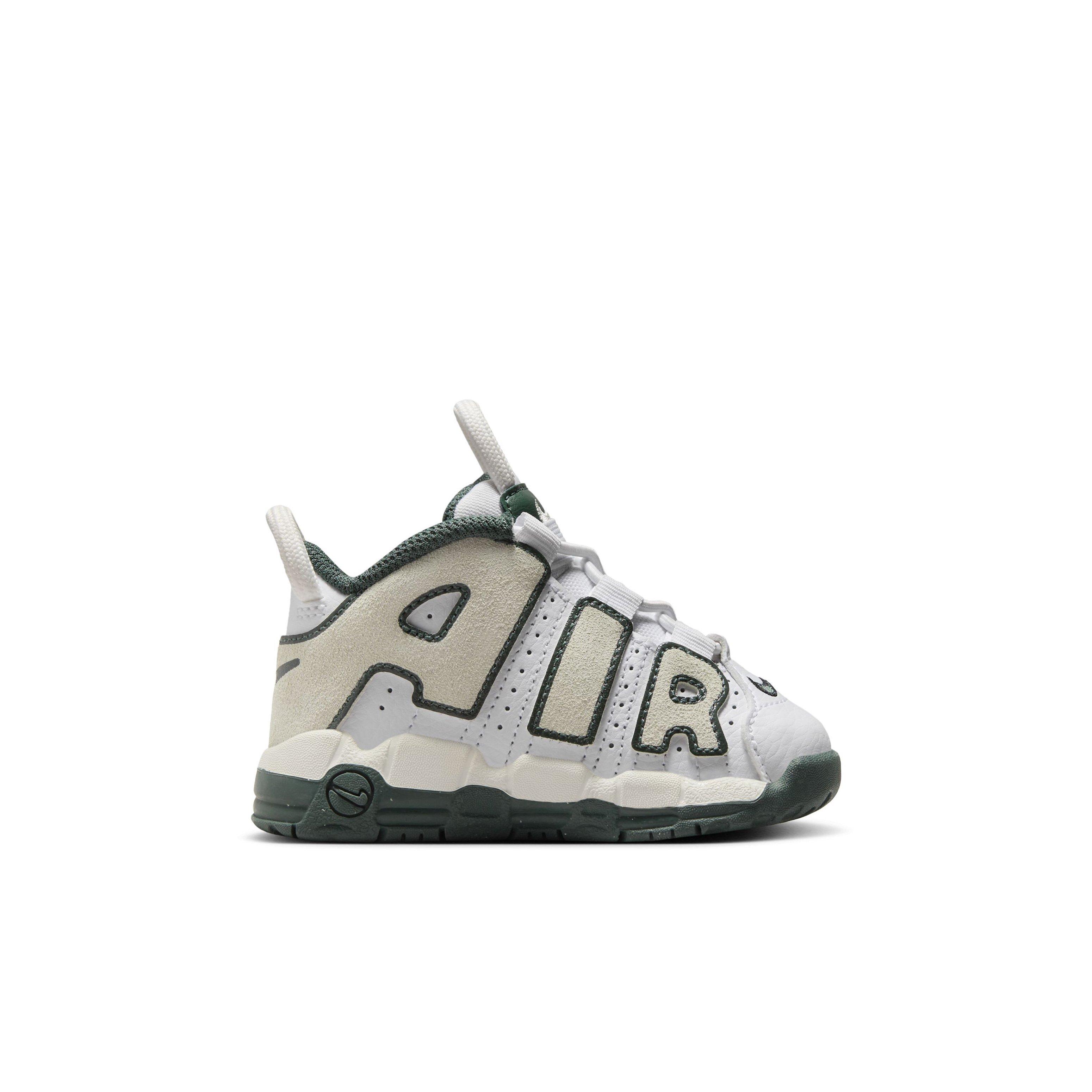 Nike Air More Uptempo White Vintage Green Summit White Sea Glass Infant Boys Shoe Hibbett